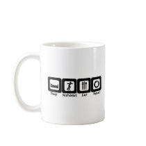 Sleep Skateboard Eat Repeat Coffee Mugs