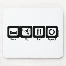Sleep Ski Eat Repeat Mouse Mat