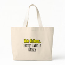 Sleep With a Biker Tote Bags