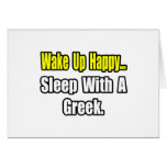 Sleep With a Greek Greeting Cards