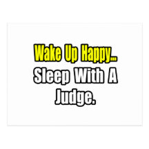 Sleep With a Judge Postcards
