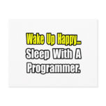 Sleep With a Programmer postcards