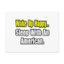 Sleep With an American Postcard