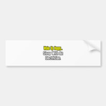 Sleep With an Electrician Bumper Sticker
