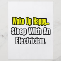 Sleep With an Electrician Personalized Flyer