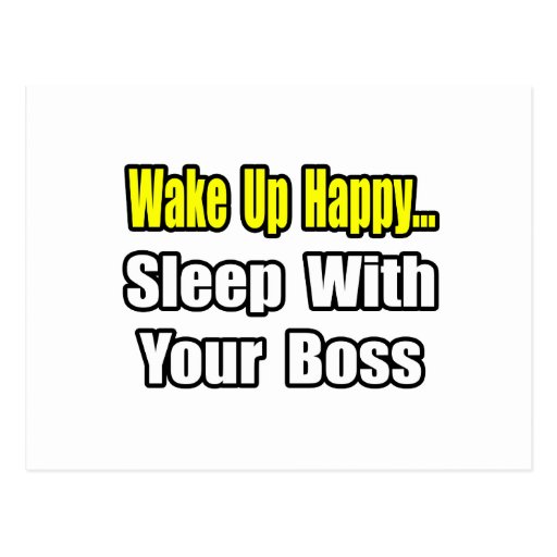 Sleep With Your Boss Post Cards