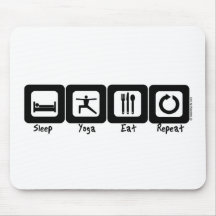 Sleep Yoga Eat Repeat Mouse Mat