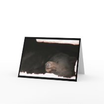 Sleeping Black Bear Card