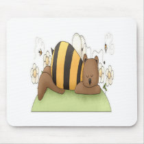 Sleeping Bumble Bear Mouse Mats