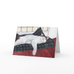 Sleeping Calico Cat Notecard