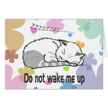 sleeping cat 2 card