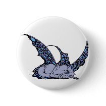 Sleeping Dragonette (Blue) Buttons
