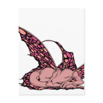 Sleeping Dragonette (Red) Postcard