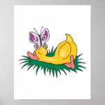 sleeping duck with butterfly posters