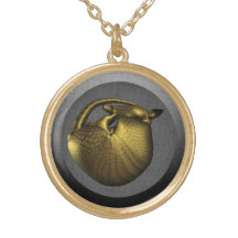Sleeping Golden Armadillo Custom Jewelry
