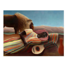 Sleeping Gypsy by Henri Rousseau Post Cards