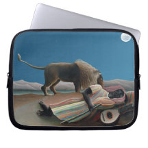 Sleeping Gypsy - Vintage Art by Rousseau Laptop Sleeves