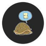 sleeping hiding turtle stickers