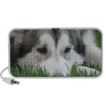 Sleeping Husky Portable Speakers