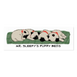 Sleeping Keeshond Puppies Business Card Template