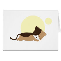 Sleeping Kitten Greeting Card