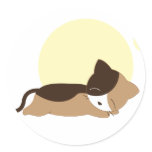 Sleeping Kitten stickers