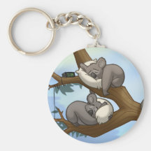 Sleeping Koala Keychain