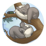 Sleeping Koala Stickers