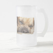 Sleeping Mastiff  Frosted Beer Mug