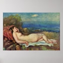 Sleeping On The Sea By Pierre-Auguste Renoir posters
