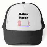 Sleeping Pigs Blue Pink Blanket Makin' Bacon hats