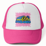 Sleeping Pink Airedale Trucker Hats