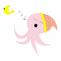 Sleeping Pink Octopus