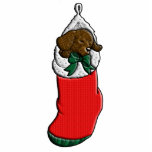 Sleeping Puppy in Christmas Stocking photo sculptures