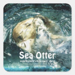 Sleeping SEA OTTER Art Series I Stickers