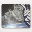 sleeping tiger mouse pad mousepads