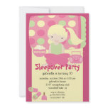 Sleepover Birthday Party invitations