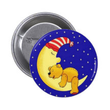 Sleeptime Bear Pinback Button