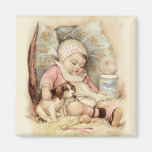 Sleepy Baby Fridge Magnet