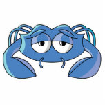 sleepy blue crab cut outs