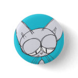 sleepy cat  - button