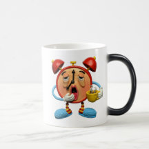 Sleepy Clock Coffee Mugs