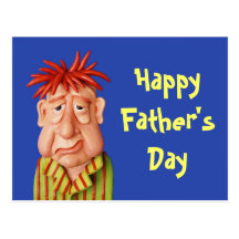Sleepy Dad Postcard