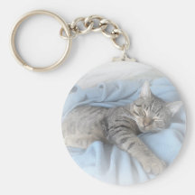 Sleepy Kitty Keychains