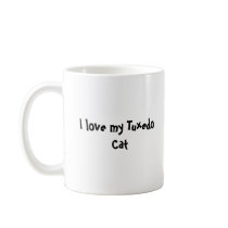 Sleepy Kitty {Tuxedo} Coffee Mugs