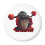 Sleepy Ladybug Monkey Magnet