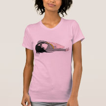 SLEEPY MANGA GIRL TEE SHIRT