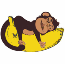 Sleepy Monkey Photo Cutouts