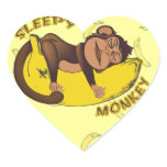 Sleepy Monkey Stickers