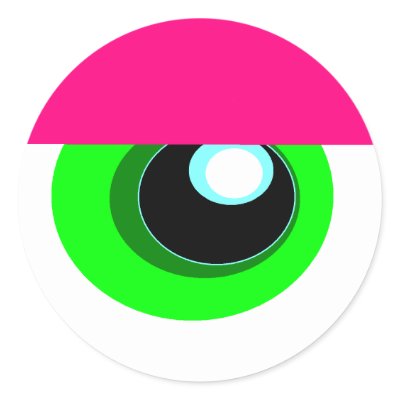 SLEEPY MONSTER EYEBALL Sticker